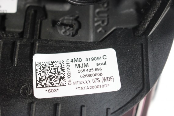 AUDI A4 Q5 Q7 KIEROWNICA + BIEGI 4M0419091C 4M0419091N 4M0 419 091 C 4M0 419 091 N podgrzewana MJM - czarny (soul)