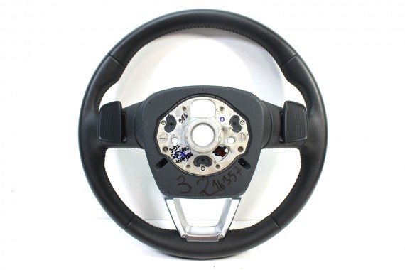 AUDI A4 Q5 Q7 KIEROWNICA + BIEGI 4M0419091C 4M0419091N 4M0 419 091 C podgrzewana MJM - czarny 4M0419091C 4M0419091N 4M0419091N