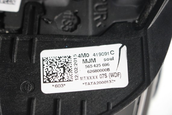 AUDI A4 Q5 Q7 KIEROWNICA + BIEGI 4M0419091C 4M0419091N 4M0 419 091 C podgrzewana MJM - czarny 4M0419091C 4M0419091N 4M0419091N