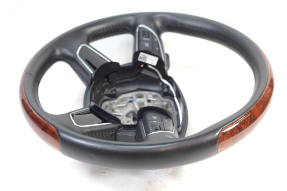 AUDI A8 KIEROWNICA DREWNO 4H0419091AD 4H0 419 091 AD 4H-D4 4H0419091N FIN czarny 4H0419091AD 4H0419091N 4H0419091AD 4H0419091N