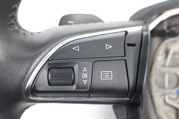 AUDI A8 KIEROWNICA DREWNO 4H0419091AD 4H0 419 091 AD 4H-D4 4H0419091N FIN czarny 4H0419091AD 4H0419091N 4H0419091AD 4H0419091N