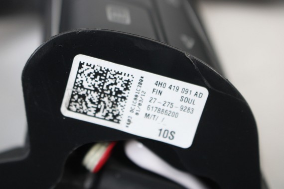 AUDI A8 KIEROWNICA DREWNO 4H0419091AD 4H0 419 091 AD 4H-D4 4H0419091N FIN czarny 4H0419091AD 4H0419091N 4H0419091AD 4H0419091N