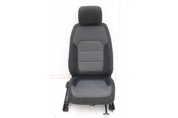 VW PASSAT B7 KOMBI FOTELE KOMPLET FOTELI siedzeń siedzenia fotel tapicerka welur kolor czarno - szary  PASSAT B6