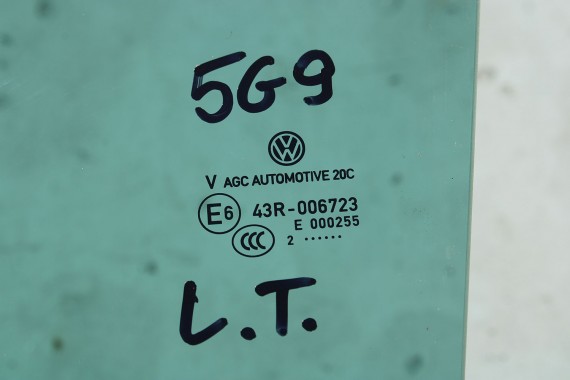 VW GOLF VII 7 KOMBI SZYBA DRZWI 5G9845025 LEWA DRZWIOWA tył tylna 5G9 845 025 2012 5G E6 AS3 VARIANT