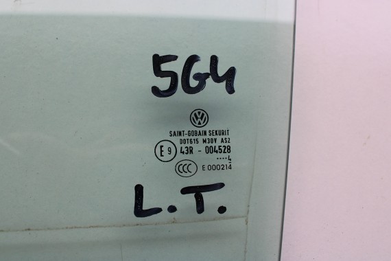 VW GOLF 7 VII SZYBA DRZWI LEWE 5G6845025 lewa tył tylna 5G6 845 025 rok 2014  zielony E1 AS2 drzwiowa 5G 5G4 5G6 FL