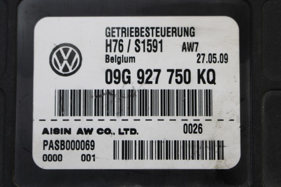 VW PASSAT B6 MODUŁ STEROWNIK SKRZYNI BIEGÓW 09G927750KQ 6-BIEGOWEJ AUTOMAT SILNIK BLV 3.6 FSi komputer 09G 927 750 KQ USA