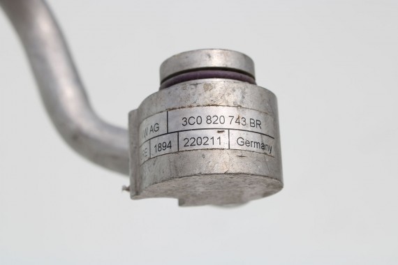 VW PASSAT B6 B7 CC RURKA KLIMATYZACJI 3C0820743BR KLIMY PRZEWÓD RURKI WĄŻ 3C0 820 743 BR