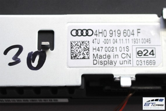 AUDI A8 MONITOR 8'' WYSWIETLACZ LCD 8 CALI 4H0919604F 4H0919604C 4H0919604D 4H0919604B 4H0919604G 4H0919604H 4H0 919 604 F 4H d4