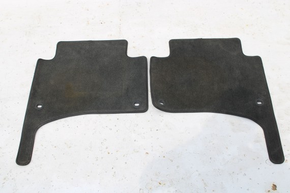 VW TOUAREG DYWANIKI WYCIERACZKI PODŁOGI 7L6862477K 7L6862478K wykładziny tył tylne QRK antracyt 2003-2006 7L6862477 7L6862478