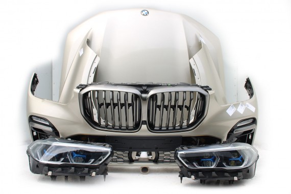 BMW X5 G05 PRZÓD maska błotniki zderzak Sport przedni błotnik C1N Sonnenstein Beżowy M POWER pakiet 41007492375