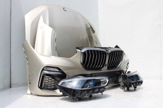 BMW X5 G05 PRZÓD maska błotniki zderzak Sport przedni błotnik lampa lampy laser C1N Sonnenstein M pakiet 63117933339 63117933340