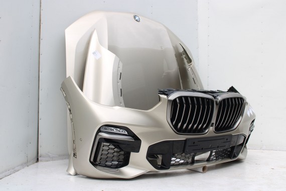BMW X5 G05 PRZÓD maska błotniki zderzak Sport przedni błotnik lampa lampy laser C1N Sonnenstein M pakiet 63117933339 17117560816