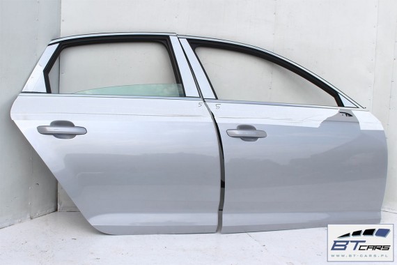 AUDI A4 SEDAN DRZWI PRAWE PRZÓD + TYŁ STRONA PRAWA przednie + tylne 2 sztuki 2 szt. 8W B9 srebny L5L5 LZ7G 8W0831052 8W5833052