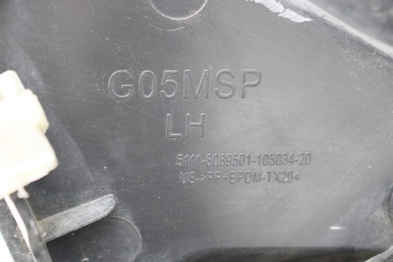 BMW X5 G05 PRZÓD maska błotniki zderzak Sport przedni błotnik lampa lampy laser C1N Sonnenstein M pakiet 63117933339 17117560816