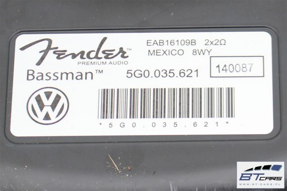 VW GOLF 7 GŁOŚNIKI + NAGŁOŚNIENIE FENDER WZMACNIACZ 5Q0035456 5G0035621 561035453A 5C6035453B 5G0035411C 5G0035412C ZESTAW 5G 5Q