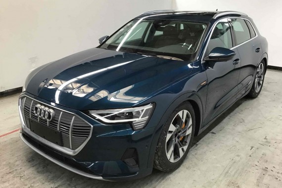 AUDI E TRON FOTELE KOMPLET FOTELI siedzeń siedzenia tapicerka ETRON 4KE kolor brąz