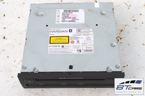 AUDI A8 CZYTNIK MMI NAVI DVD SD SIM 3G+ 4H0035670D 4H0035670 NAWIGACJI 4H0 035 670 D MID HIGH 4H0035670D 4H0035670DX 4H0035670D