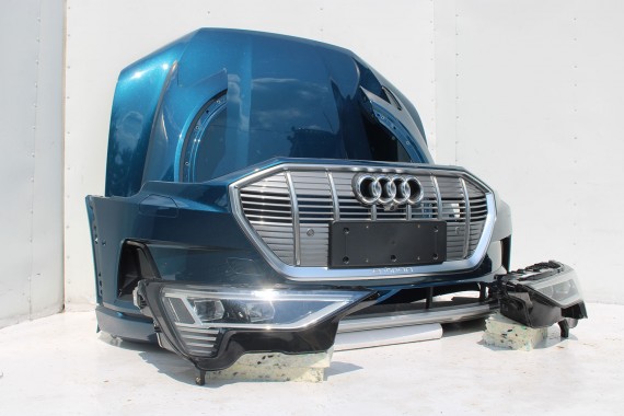 AUDI E TRON PRZÓD Matrix maska błotniki zderzak pas przedni lampy wzmocnienie błotnik lampa LV5Z S1S1 Niebieski ETRON