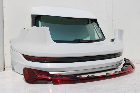AUDI E TRON TYŁ ZDERZAK + KLAPA BAGAŻNIKA + LAMPY lampa tylny 2Y2Y LS9R biały 2Y S9R ETRON led ledy
