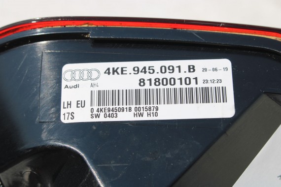 AUDI E TRON TYŁ ZDERZAK + KLAPA BAGAŻNIKA + LAMPY lampa tylny 2Y2Y LS9R biały 2Y S9R ETRON led ledy