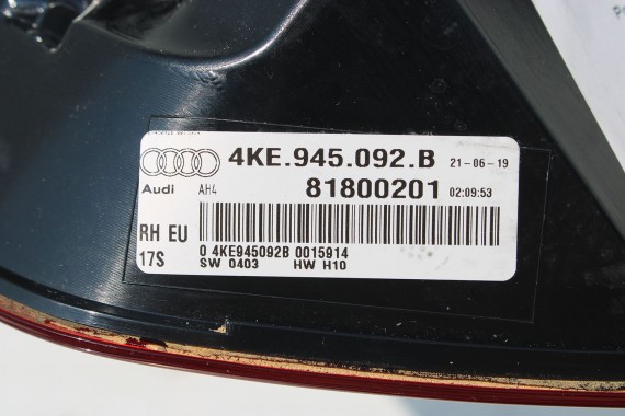 AUDI E TRON TYŁ ZDERZAK + KLAPA BAGAŻNIKA + LAMPY lampa tylny 2Y2Y LS9R biały 2Y S9R ETRON led ledy