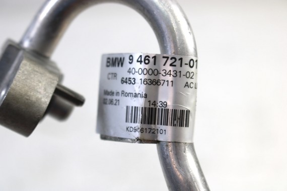 BMW 4 G23 RURKA KLIMATYZACJI KLIMY 9461721 WĄŻ PRZEWÓD 63AT - M440I XD US 285 kW 388 PS 64539461721