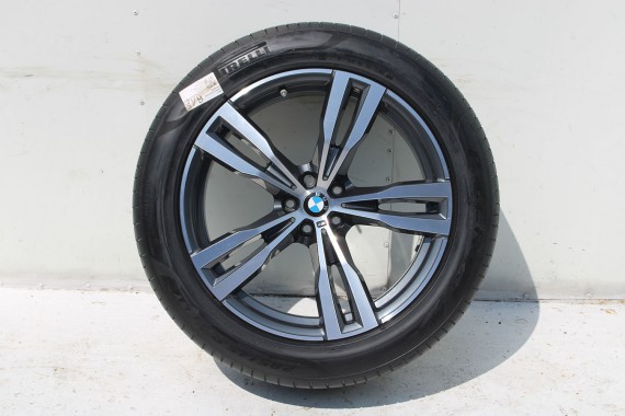 BMW X7 FELGI 21 8074220 OPONY LATO KOŁA felga 9.5J*21H2 ET36 opona 285/45/21 113Y M727 8445 8444 Pirelli P ZERO 4826 M PAKIET