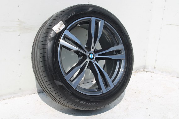 BMW X7 FELGI 21 8074220 OPONY LATO KOŁA felga 9.5J*21H2 ET36 opona 285/45/21 113Y M727 8445 8444 Pirelli P ZERO 4826 M PAKIET