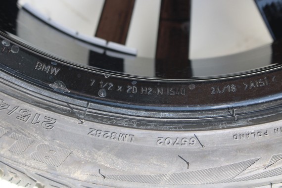 BMW i8 FELGI 20 6887445 OPONY ZIMA KOŁA felga 7.5J*20H2 ET40 opona 215/45/20 95V 5Bridgestone wzór styl 516 6880105 6 880 105 8