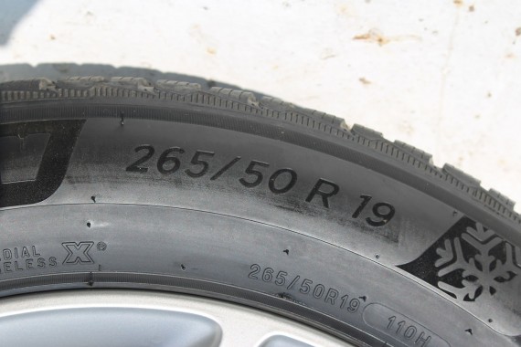 BMW X5M X6M FELGI 19 6883752 OPONY ZIMA KOŁA felga 9J*19H2 ET38 opona 265/50/19 735 4280 Michelin X5 X6 8 090 794