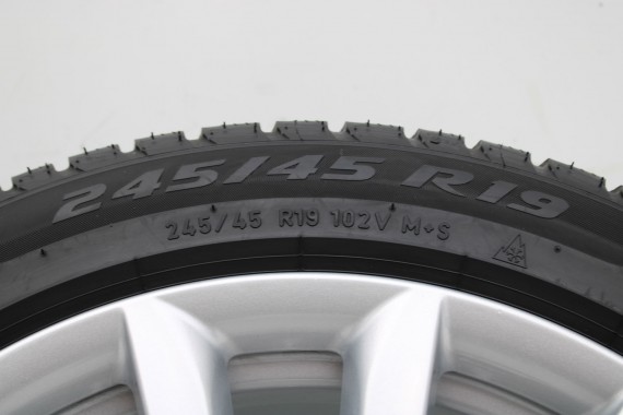 BMW 7 G11 G12 FELGI 19 6861225 OPONY ZIMA KOŁA felga 8.5JX*19H2 ET25 opona 245/45/20 102V PIRELLI SottoZero styl 620 6 861 225