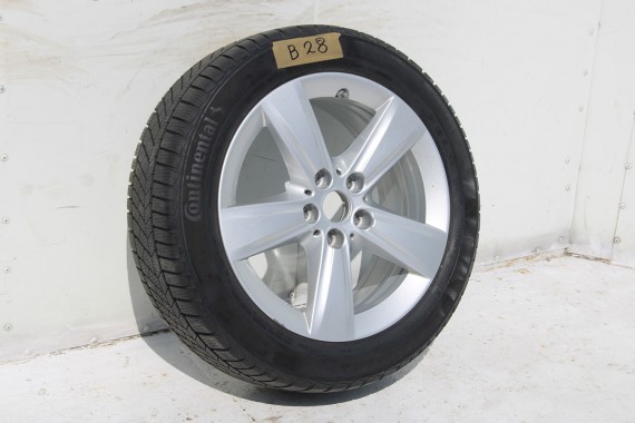 BMW 2 F45 F46 FELGI 17 6855087 OPONY ZIMA KOŁA felga 7.5J*17H2 ET54 opona 205/55/17 95H Continental wzór styl 478