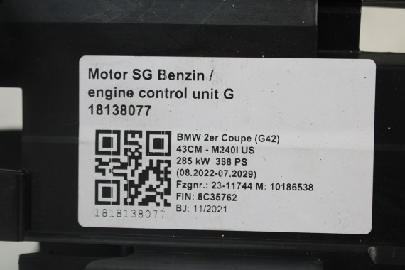 BMW 2 G42 UCHWYT OBUDOWA 12909454102 silnik benzynowy zasilania napięcia skrzynka BSI 1290 945 41 02 1290 94541 02