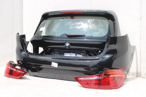 BMW 2 F46 TYŁ KLAPA BAGAŻNIKA ZDERZAK TYLNY ALPINWEISS kolor  + LAMPY TYLNE lampa 475 Black-sapphire Czarny Grand Tourer