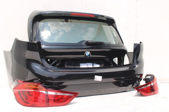 BMW 2 F46 TYŁ KLAPA BAGAŻNIKA ZDERZAK TYLNY ALPINWEISS kolor  + LAMPY TYLNE lampa 475 Black-sapphire Czarny Grand Tourer
