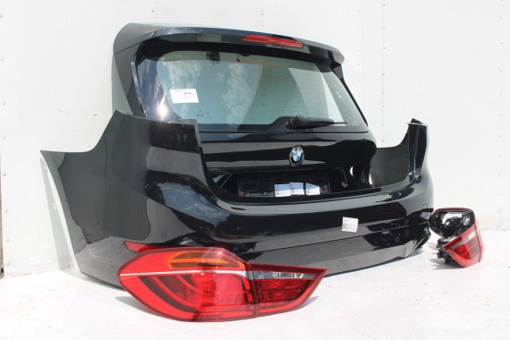 BMW 2 F46 TYŁ KLAPA BAGAŻNIKA ZDERZAK TYLNY ALPINWEISS kolor  + LAMPY TYLNE lampa 475 Black-sapphire Czarny Grand Tourer