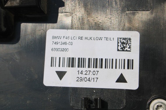 BMW 2 F46 TYŁ KLAPA BAGAŻNIKA ZDERZAK TYLNY ALPINWEISS kolor  + LAMPY TYLNE lampa 475 Black-sapphire Czarny Grand Tourer