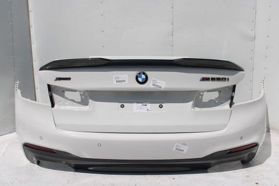 BMW M5 5 G30 TYŁ ZDERZAK + KLAPA BAGAŻNIKA LAMPY tylna 300 Alpinweiss Biały M pakiet Carbon 41007440695 51128067763 51192457441