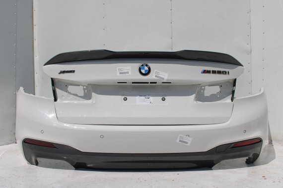 BMW M5 5 G30 TYŁ ZDERZAK + KLAPA BAGAŻNIKA LAMPY tylna 300 Alpinweiss Biały M pakiet Carbon 41007440695 51128067763 51192457441