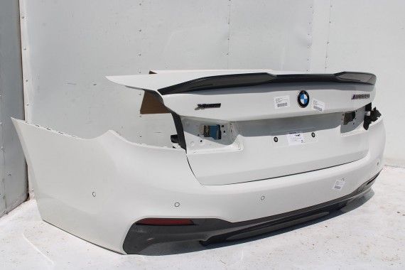 BMW M5 5 G30 TYŁ ZDERZAK + KLAPA BAGAŻNIKA LAMPY tylna 300 Alpinweiss Biały M pakiet Carbon 41007440695 51128067763 51192457441