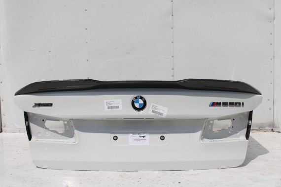 BMW M5 5 G30 TYŁ ZDERZAK + KLAPA BAGAŻNIKA LAMPY tylna 300 Alpinweiss Biały M pakiet Carbon 41007440695 51128067763 51192457441