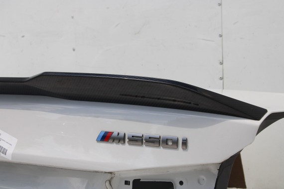 BMW M5 5 G30 TYŁ ZDERZAK + KLAPA BAGAŻNIKA LAMPY tylna 300 Alpinweiss Biały M pakiet Carbon 41007440695 51128067763 51192457441