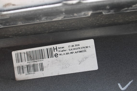 BMW M5 5 G30 TYŁ ZDERZAK + KLAPA BAGAŻNIKA LAMPY tylna 300 Alpinweiss Biały M pakiet Carbon 41007440695 51128067763 51192457441