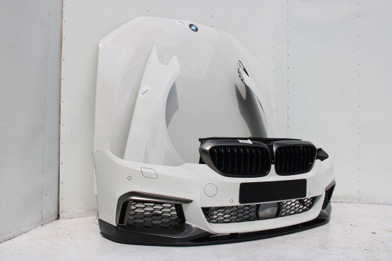 BMW M5 5 G30 F90 PRZÓD maska błotniki zderzak przedni błotnik lampa FULL LED 300 Alpinweiss Biały Carbon PERFORMANCE 51192414139