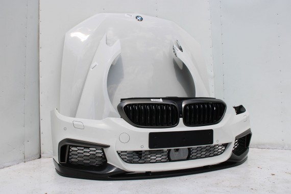 BMW M5 5 G30 F90 PRZÓD maska błotniki zderzak przedni błotnik lampa FULL LED 300 Alpinweiss Biały Carbon PERFORMANCE 51192414139