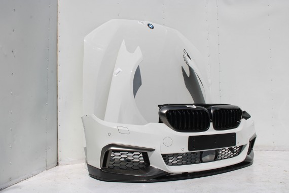 BMW M5 5 G30 F90 PRZÓD maska błotniki zderzak przedni błotnik lampa FULL LED 300 Alpinweiss Biały Carbon PERFORMANCE 51192414139