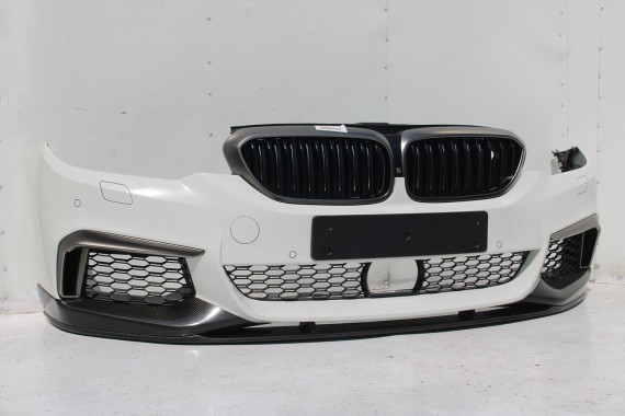 BMW M5 5 G30 F90 PRZÓD maska błotniki zderzak przedni błotnik lampa FULL LED 300 Alpinweiss Biały Carbon PERFORMANCE 51192414139