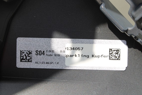 BMW 7 G70 ZDERZAK PRZEDNI PRZÓD C55 Sparkling Kupfergrau Metallic 51 11 5A45BF7  	51 13 5A0B553