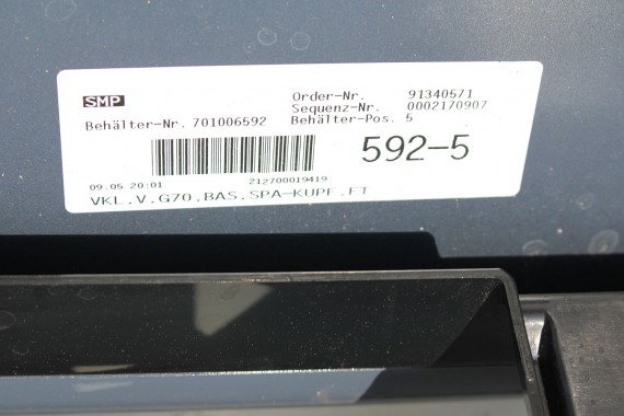 BMW 7 G70 ZDERZAK PRZEDNI PRZÓD C55 Sparkling Kupfergrau Metallic 51 11 5A45BF7  	51 13 5A0B553