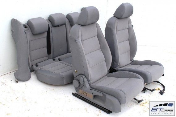 VW GOLF 5 V FOTELE KOMPLET FOTELI SIEDZEŃ TAPICERKA SIEDZENIA 1K welur kolor szary 1K0